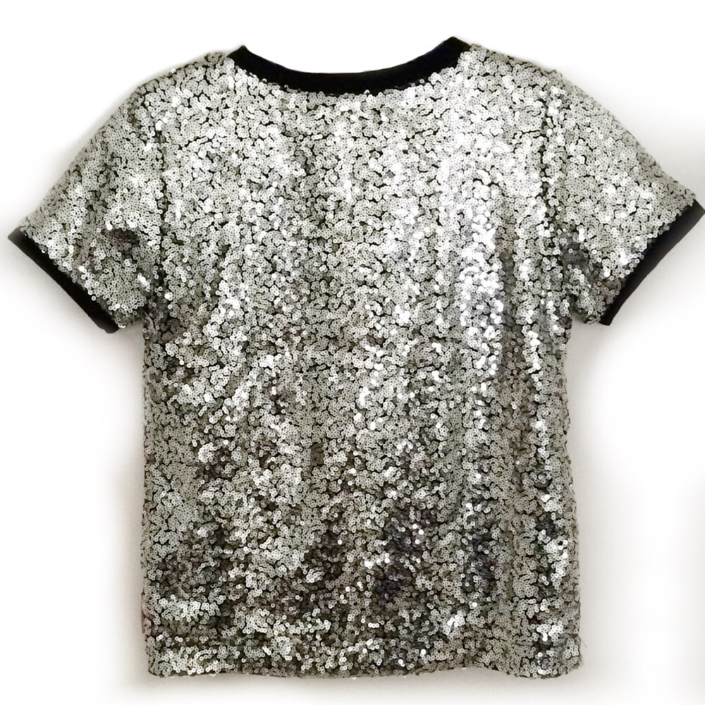 ✨ JoJo Siwa Nickelodeon Sequin Dance Girls Tee Top - Picture 4 of 6